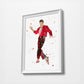 Elvis Minimalist Watercolor Art Print Poster Gift Idea For Him Or Her Music Poster