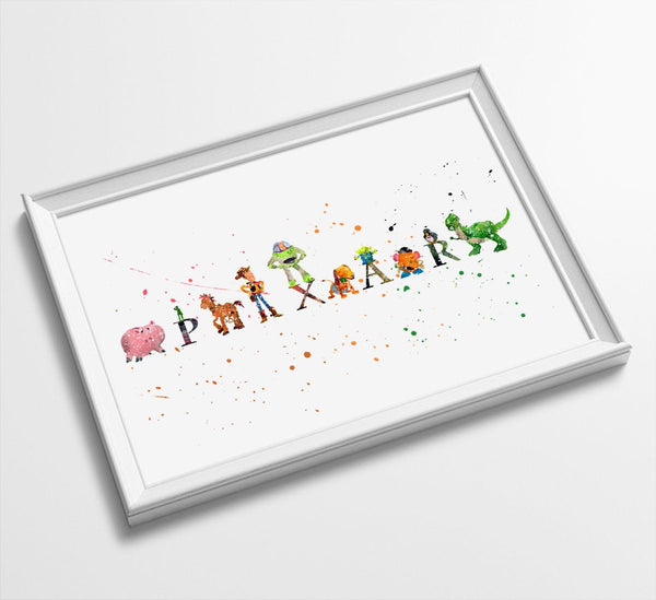 Toy Story | Minimalist Watercolor Art Print Poster Gift Idea For Him Or Her | Nursery art