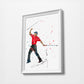 Tiger(golf) | Minimalist Watercolor Art Print Poster Gift Idea For Him Or Her | Golf