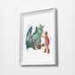 Dragon | Minimalist Watercolor Art Print Poster Gift Idea For Him Or Her | Nursery Art |