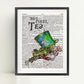 Hatter Tea | Alice in Wonderland | Dictionary Art Print Poster Page Quote | Nursery Art | Vintage Poster | Gift for her | Gift for Mum