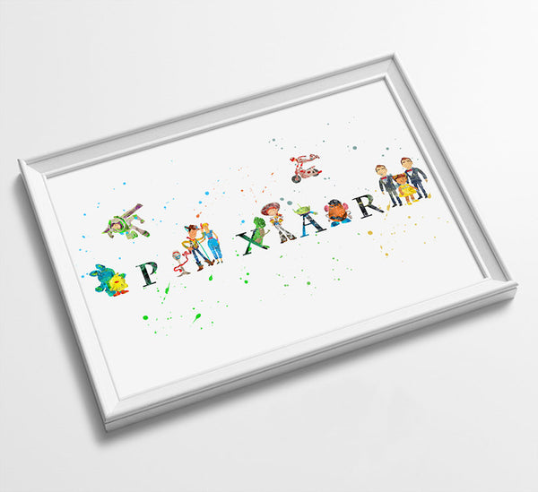 Toy Story | Minimalist Watercolor Art Print Poster Gift Idea For Him Or Her |