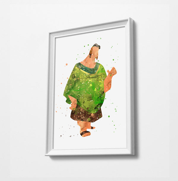 Emperors New Groove Minimalist Watercolor Art Print Poster Gift Idea For Him Or Her | Movie Poster Print Artwork