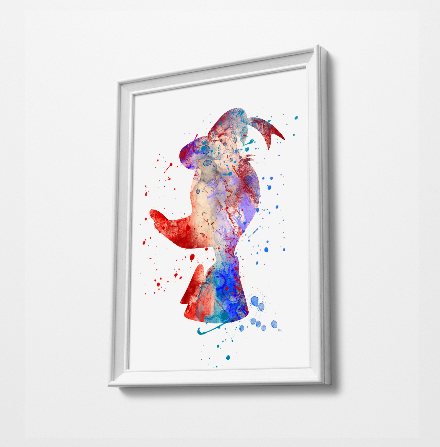 Donald D | Minimalist Watercolor Art Print Poster Gift Idea For Him Or Her |