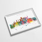 Munich Skyline Art Print  | Minimalist Watercolor Art Print Poster Gift Idea For Him Or Her | Wall Art | City Skyline | City Prints