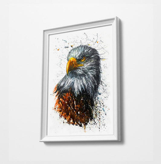 Eagle Animal Minimalist Watercolor Art Print Poster Gift Idea For Him Or Her Music Poster
