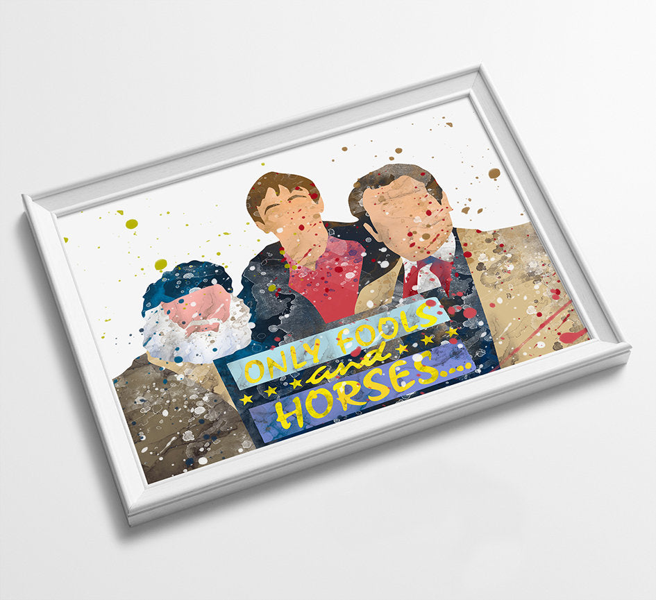 Only Fools and Horses | Del Boy & Rodney | Artwork | Minimalist Watercolor Art Print Poster Gift Idea For Him Or Her | TV show Print