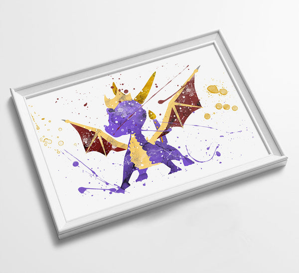 Minimalist Watercolor Art Print Poster Gift Idea For Him Or Her | Gaming Print Artwork |