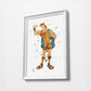 Hercules | Minimalist Watercolor Art Print Poster Gift Idea For Him Or Her | Disney Prints