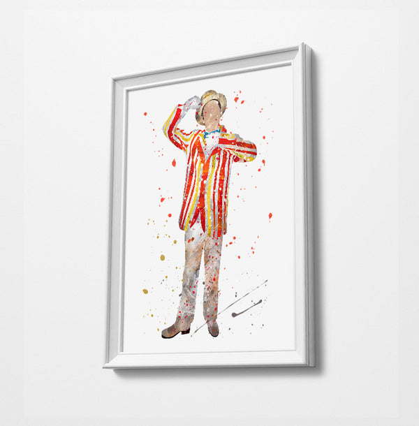 Minimalist Watercolor Art Print Poster Gift Idea For Him Or Her | Movie Artwork