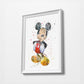 Mickey | Minimalist Watercolor Art Print Poster Gift Idea For Him Or Her | Nursery Art | Gift for Baby |