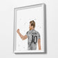 Minimalist Football  Watercolor Art Print Poster Gift Idea For Him Or Her | Football | Soccer