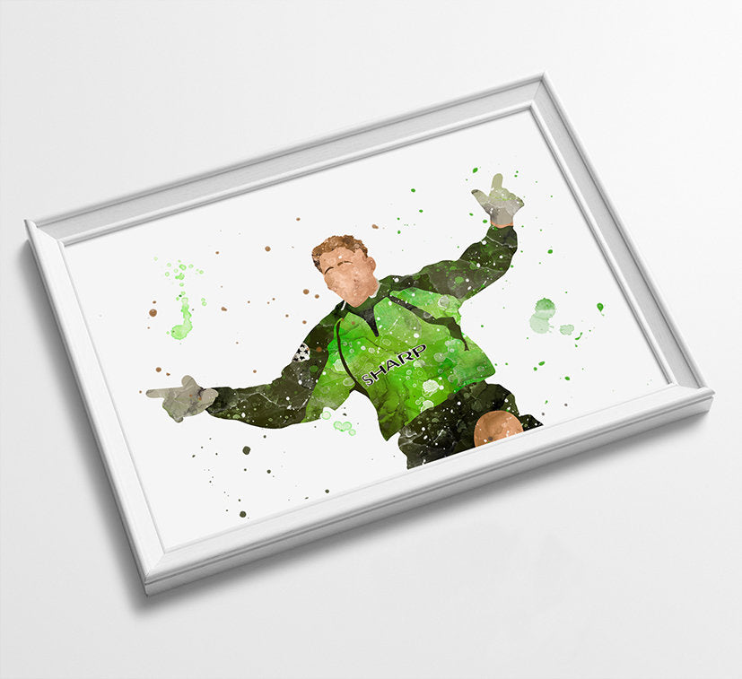 Schmeichel 1999 Minimalist Watercolor Art Print Poster Gift Idea For Him Or Her | Football | Soccer