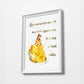 Beauty & The Beast Belle Quote | Minimalist Watercolor Art Print Poster Gift Idea For Him Or Her | Nursery Art | Disney Princess Prints