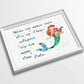 Ariel Quote | Disney Princess Prints | Minimalist Watercolor Art Print Poster Gift Idea For Him Or Her | Nursery Art |