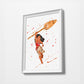 Moana Spear | Minimalist Watercolor Art Print Poster Gift Idea For Him Or Her |