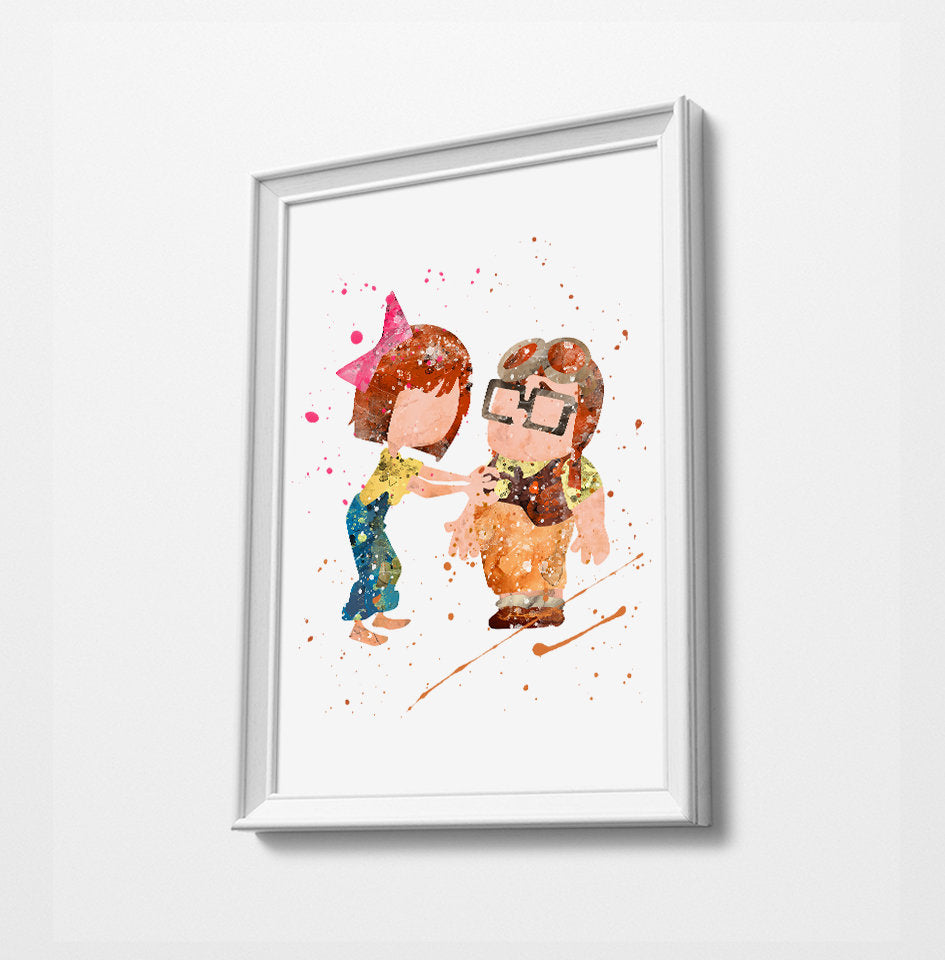 UP Art Print Poster Page | Nursery Art | Vintage Poster | Gift for her | Gift for Mum | Carl & Ellie
