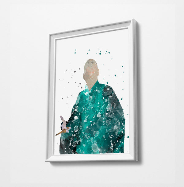 Movie Minimalist Watercolor Art Print Poster Gift Idea For Him Or Her | Movie Artwork