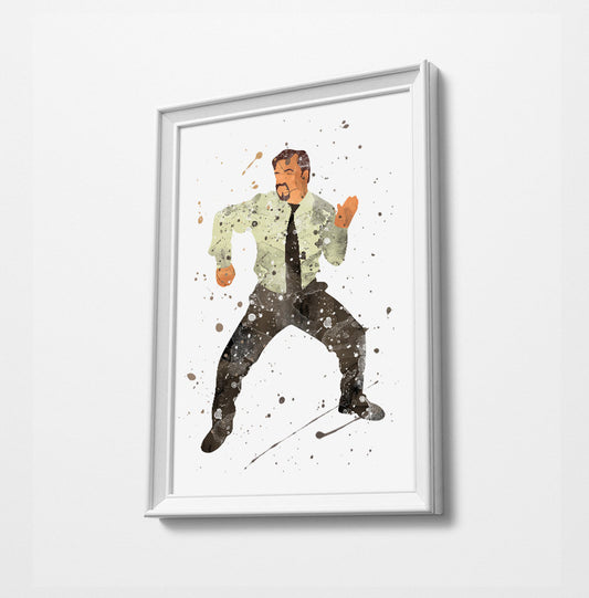 Brent Dance | Minimalist Watercolor Art Print Poster Gift Idea For Him Or Her | British Tv Comedy