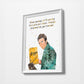 Superhans | Minimalist Watercolor Art Print Poster Gift Idea For Him Or Her | TV show Print