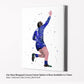 Best &#39;68 | Minimalist Watercolor Art Print Poster Gift Idea For Him Or Her | Football | Soccer