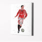 King Cantona | Minimalist Watercolor Art Print Poster Gift Idea For Him Or Her | Football | Soccer