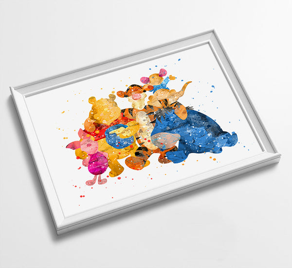 Minimalist Watercolor Art Print Poster Gift Idea For Him Or Her | Nursery Art | Baby Gift