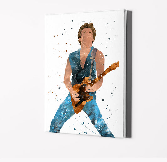Bruce S | Minimalist Watercolor Art Print Poster Gift Idea For Him Or Her Music Poster