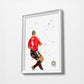 Japp  | Minimalist Watercolor Art Print Poster Gift Idea For Him Or Her | Football | Soccer