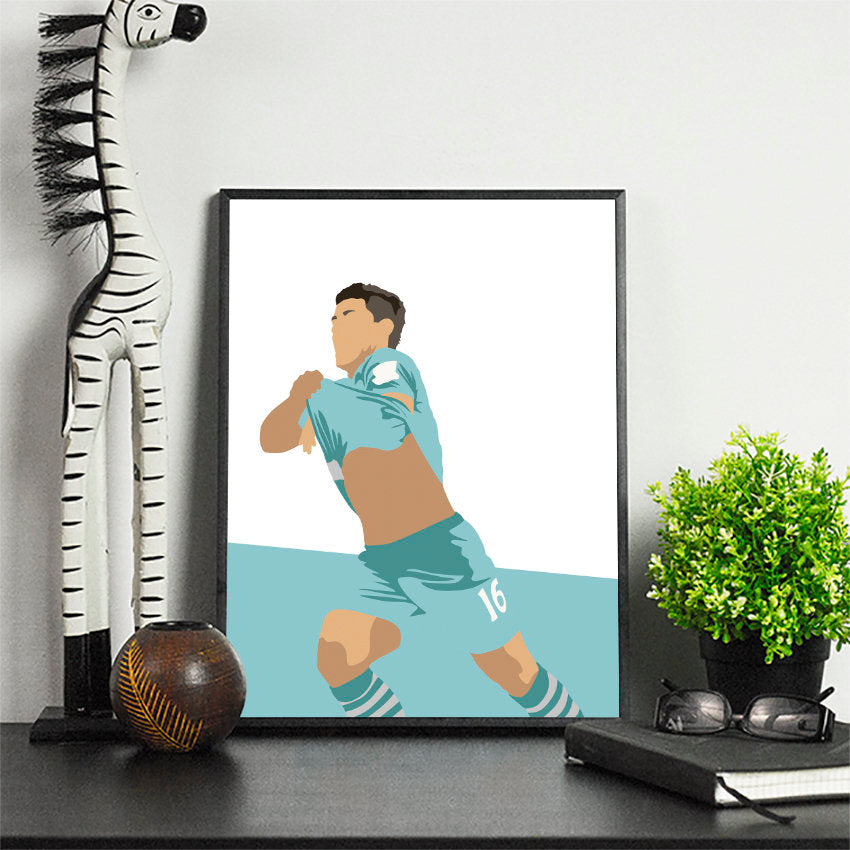 Sergio #10 | Minimalist Art Print Poster Gift Idea For Him | Football Print | Soccer| Gift for Husband Boyfriend