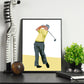 Phil Golf Artwork | Minimalist  Art Print Poster Gift Idea For Him Or Her | Golf Print | Golfer | Gift for Husband Boyfriend