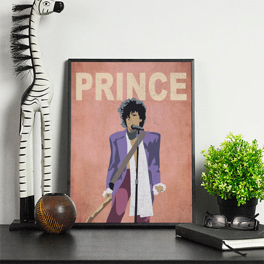 Prince Minimalist Art Print Poster Gift Idea For Him Or Her Music Poster | Queen Print | Queen Music Poster |