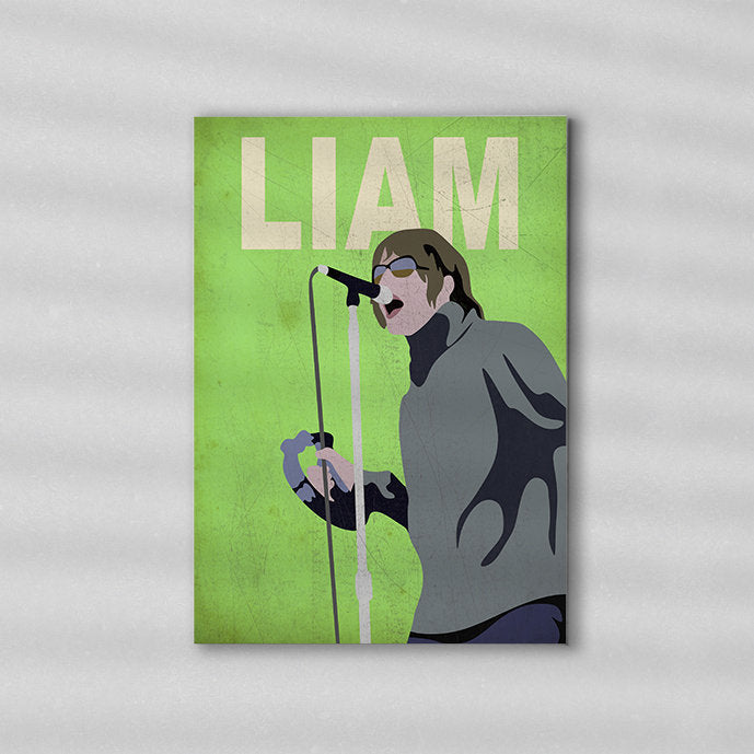 Liam G Minimalist Art Print Poster Gift Idea For Him Or Her Music Poster