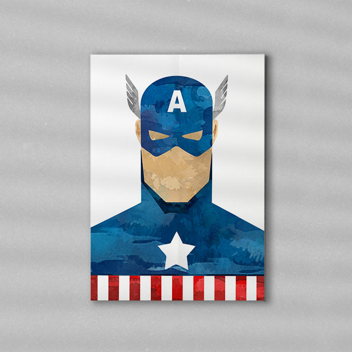 Superhero Minimalist Art Print Poster Gift Idea For Him Or Her | Movie Artwork