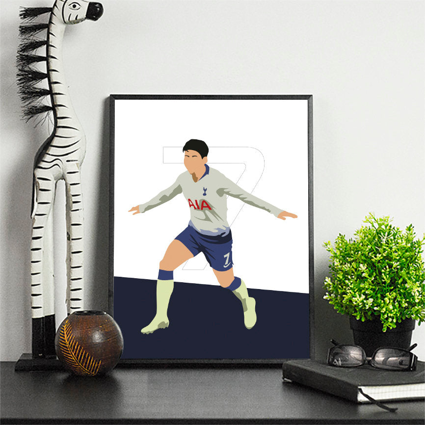 Son Football Print \ Minimalist Art Print Poster Gift Idea For Him \ Soccer \ Gift for Husband Boyfriend