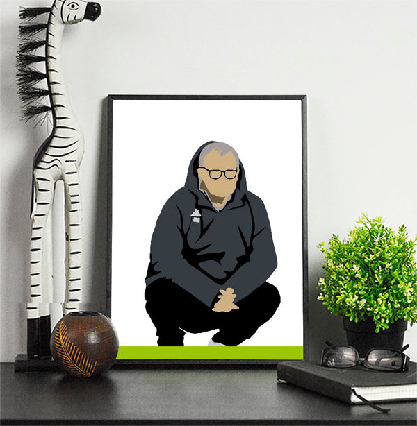 Bielsa Print \ Minimalist Art Print Poster Gift Idea For Him \ Soccer \ Gift for Husband Boyfriend