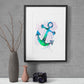Anchor Watercolor Art Print Poster Gift Idea For Him Or Her | Nursery Art | Christening gift | Gift Idea
