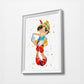 Pinocchio | Minimalist Watercolor Art Print Poster Gift Idea For Him Or Her | Nursery Art |