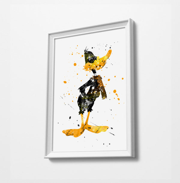 Cartoon Art  | Minimalist Watercolor Art Print Poster Gift Idea For Him | Boys Room | Nursery Art