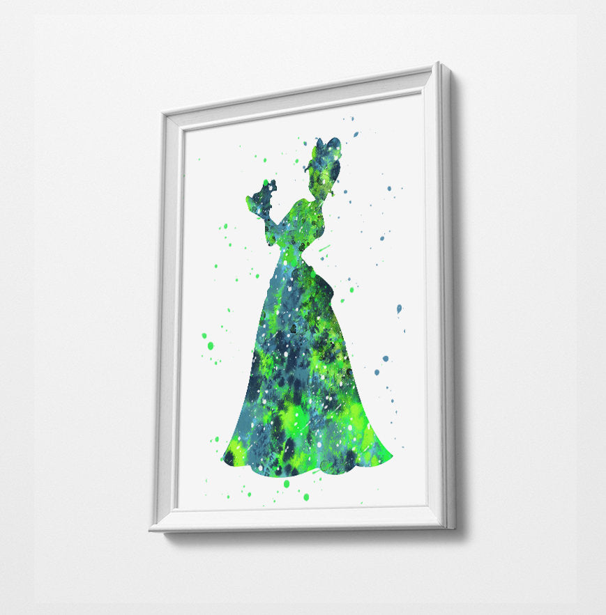 Princess and the Frog Minimalist Watercolor Art Print Poster Gift Idea For Him Or Her | Disney Prints |