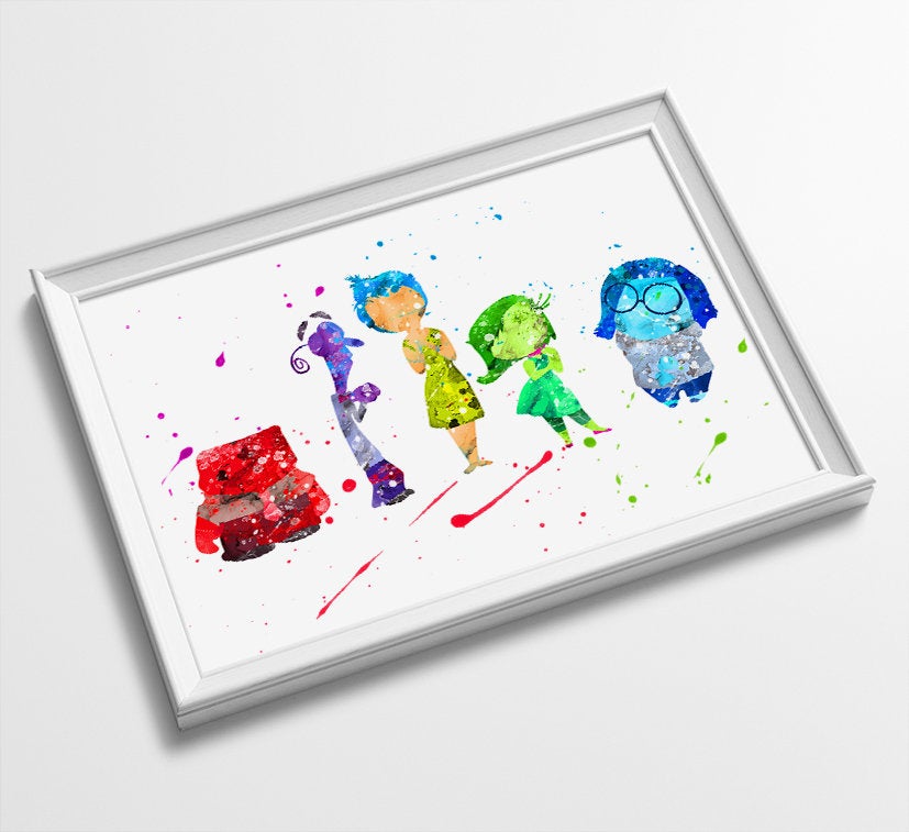 Watercolor Art Print Poster Gift Idea For Him Or Her | Nursery Art | Gift for boy girl