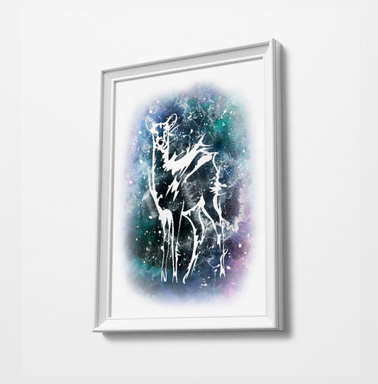 Doe Movie Minimalist Watercolor Art Print Poster Gift Idea For Him Or Her | Movie Artwork