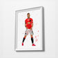 BRUNO Minimalist Watercolor Art Print Poster Gift Idea For Him Or Her | Football | Soccer