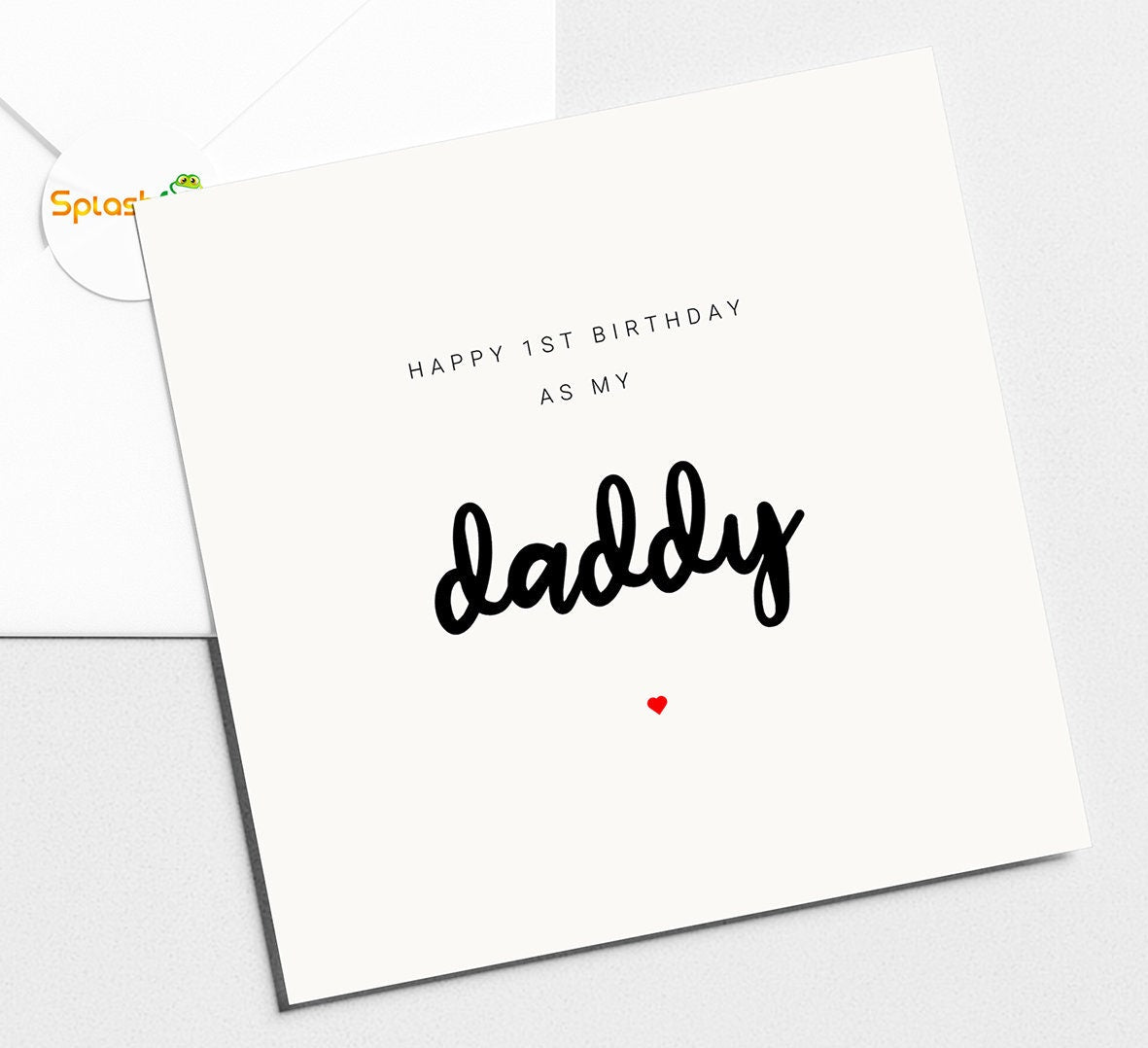 First Birthday As Daddy Card