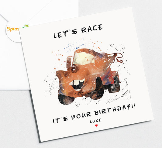 Cars Birthday Card