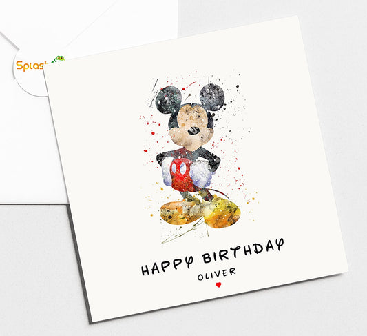 Mickey Birthday Card