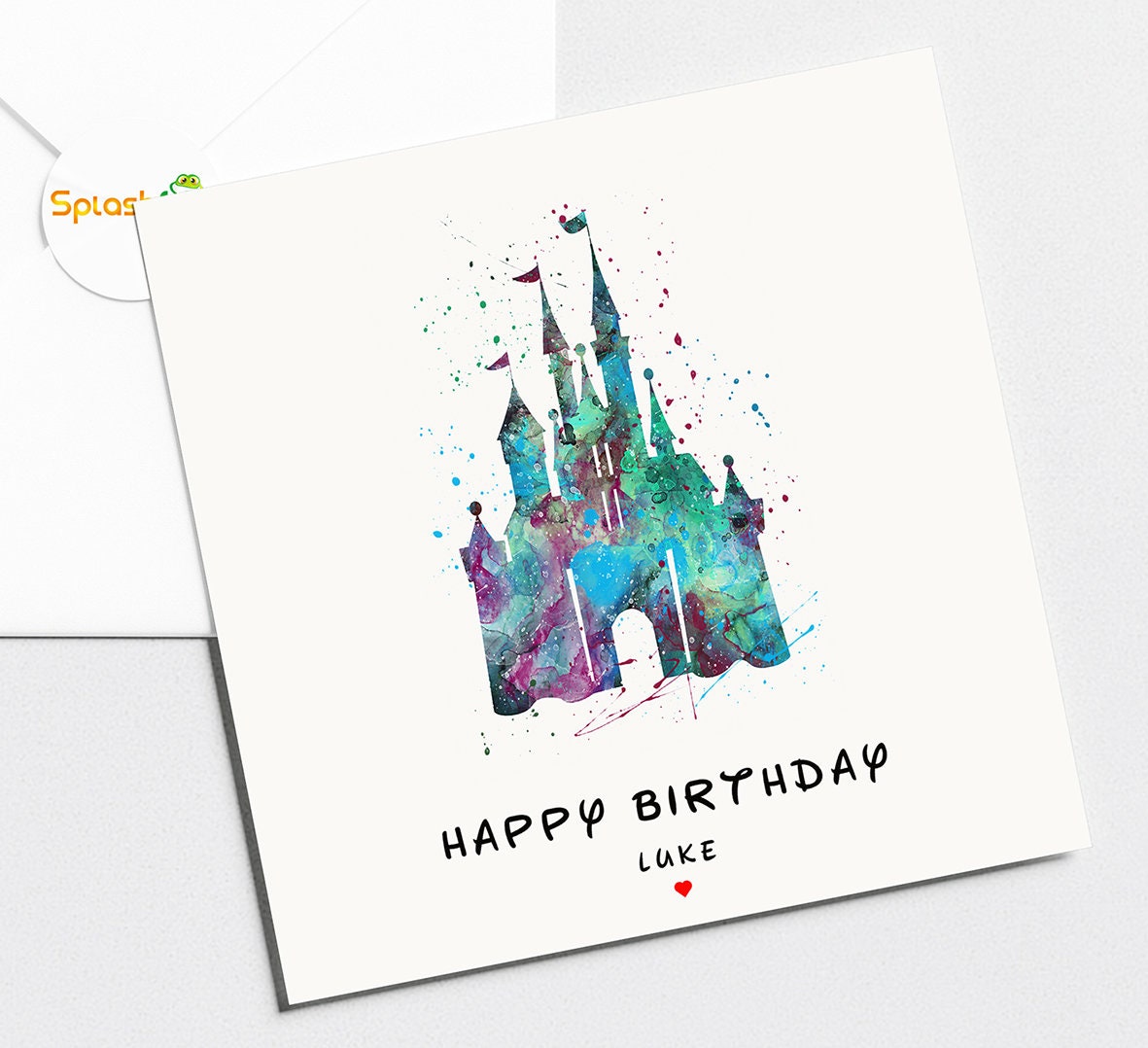 Castle Birthday Card