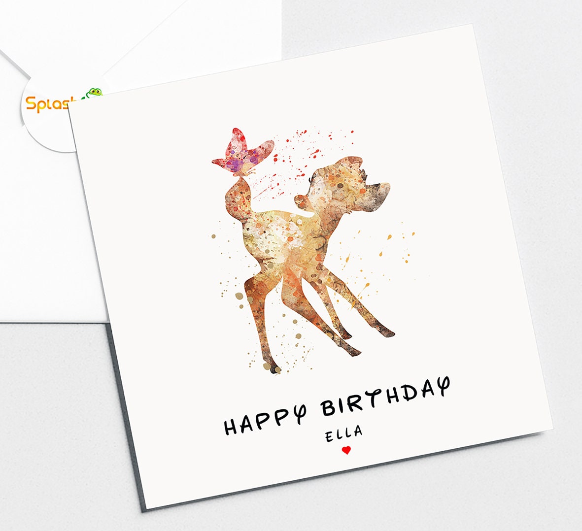 Bambi Birthday Card