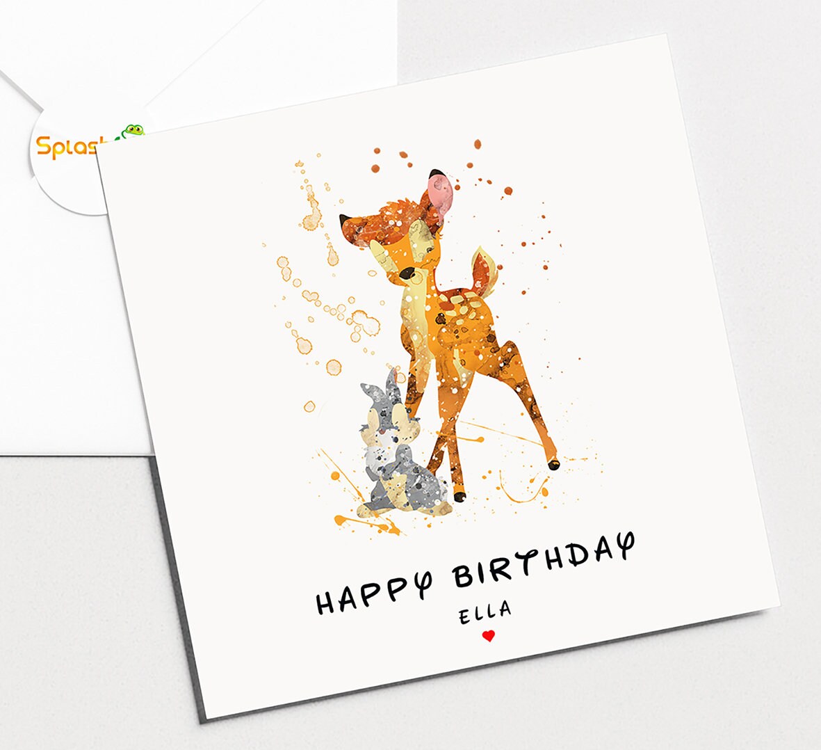 Bambi Birthday Card