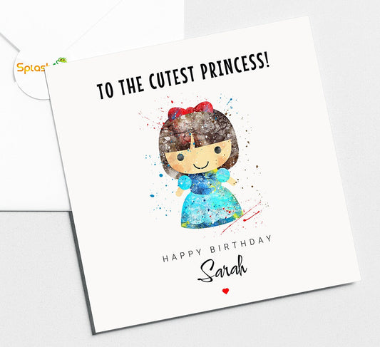 Baby Snow White Birthday Card